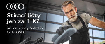 Stírací lišty jen za 1 Kč při výměně předního skla u nás